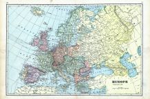 Europe, World Maps 1906 from Wellington County Canada Atlas